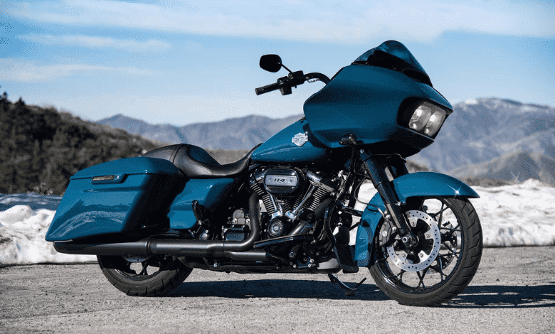 harley davidson road glide blue