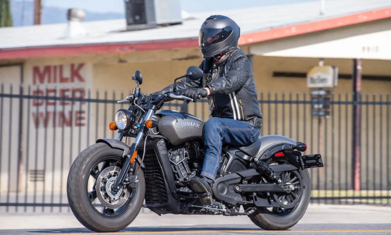 indian scout bobber sixty riding