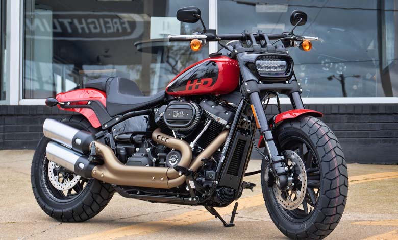 harley davidson fat bob red