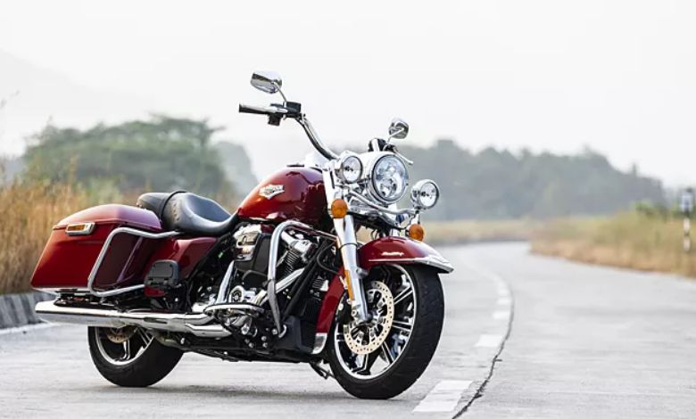 harley davidson road king red