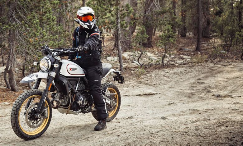 ducati scrambler desert sled riding